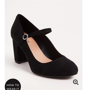 Torrid Black Mary Jane Pumps (WW)